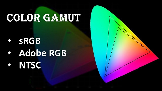 color gamut sRGB VS Adobe RGB VS NTSC