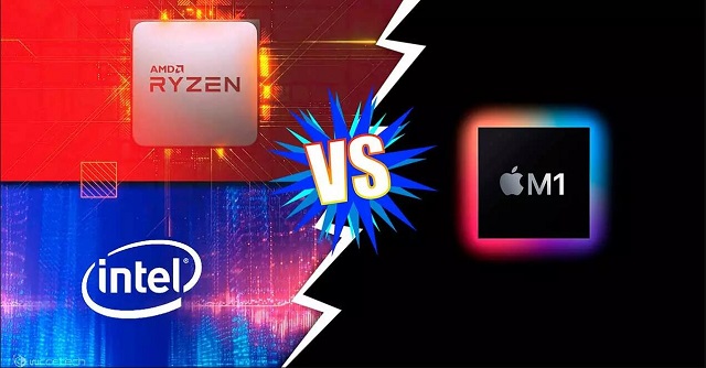 Intel corel VS AMD ryzen VS Apple M1 Processor