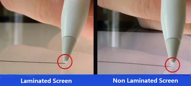 laminated screen vs non laminated screen