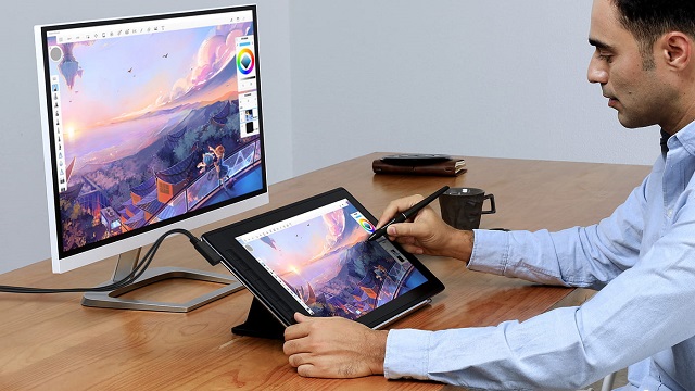 Huion Kamvas Pro 16 pen display drawing tablet with 2.5k resolution