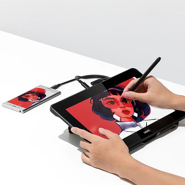 Ugee U1200 small display drawing tablet