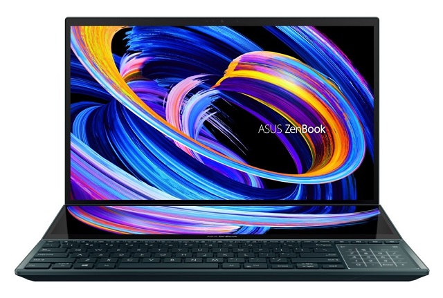Asus Zenbook Pro 15 Duo OLED laptop for graphic design