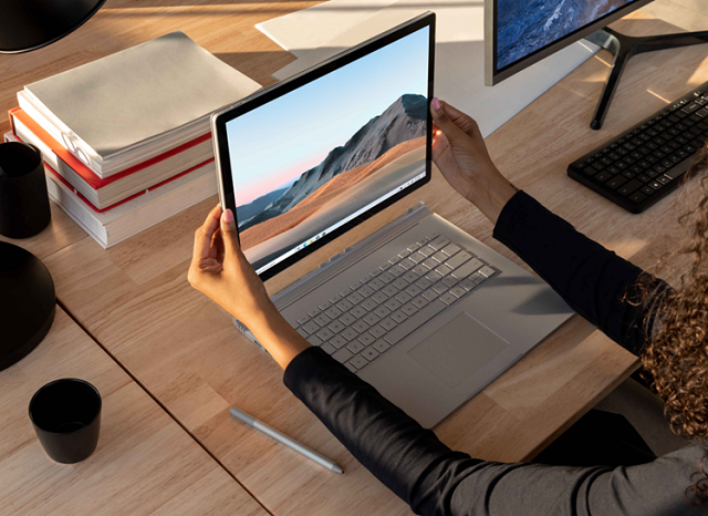Microsoft Surface Book 3 laptop for graphic design