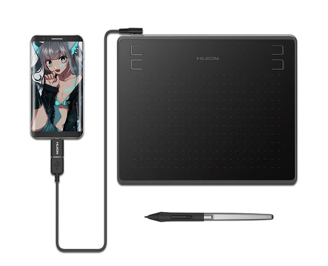 Huion HS64 drawing tablet for android Phone