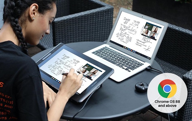 Huion kamvas pro 13 display drawing tablet for chromebook