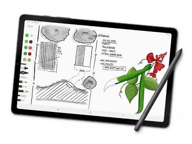 Samsung Galaxy Tab S6 Lite Android tablet for drawing and note taking