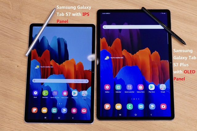 Samsung galaxy s7 tablet with IPS Screen vs Samsung Galaxy Tab S7 Plus with OLED Panel