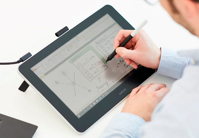 Wacom One display drawing tablet for chromebook