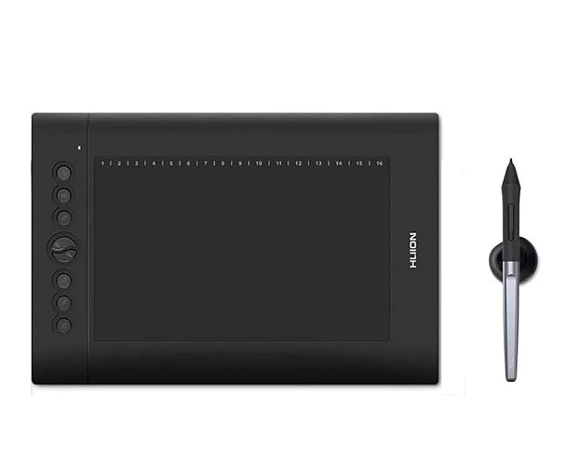 Huion H610 Pro V2 Graphic Drawing Tablet for Gimp and Krita