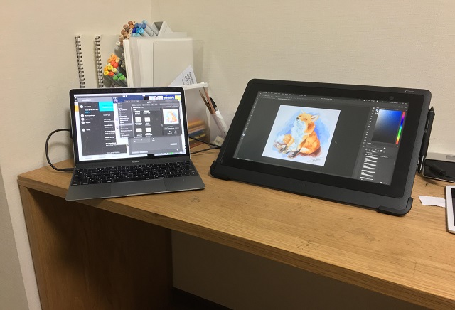 Wacom Cintiq 16 screen graphic tablet forclip studio paint