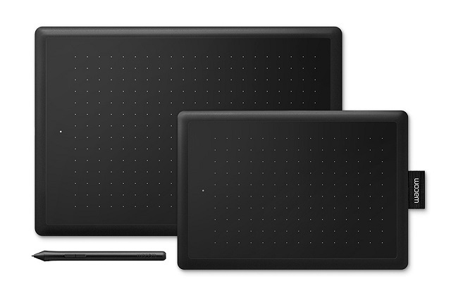 one by wacom drawing pad for making pixel art