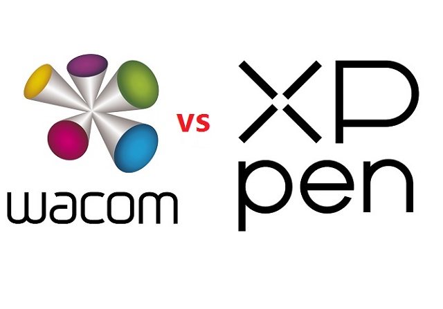 wacom vs XP-Pen brand logo