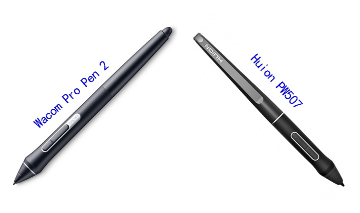 Wacom Pro Pen 2 vs huion PW507 Stylus