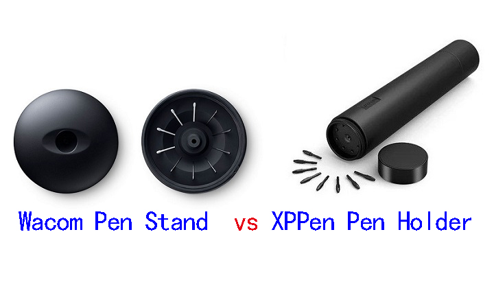 Wacom Pen Stand vs XPPen Pen holder
