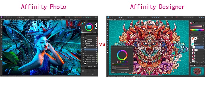 Affinity photo vs Affinity designer
