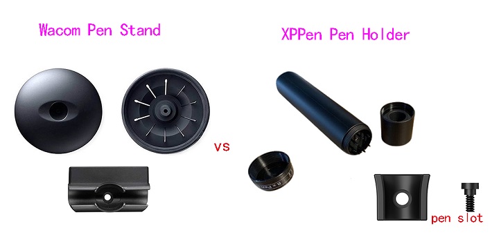 Wacom Pen Stand vs XPPen Pen Holder