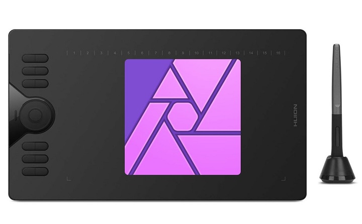 huion drawing tablet for affinity photo